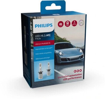 Лампа світлодіодна LED H1 12/24V Ultinon Pro9200 +400% 13W 5800K (комплект) (вир-во Philips) 11258U92X2