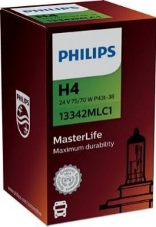 13342MLC1 (PHILIPS) H4 MasterLife 24V 75/70W P43t-38
