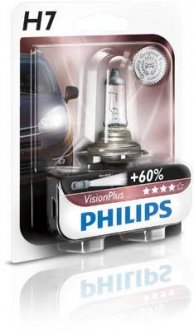 Лампочка H7 VisionPlus 12V PX26d Блистер PHILIPS 39936330 (фото 1)