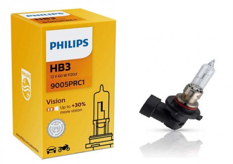 Лампа розжарювання Hb3premium12v 65w P20d(вир-во Philips) 9005 PR C1
