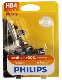 Лампа розжарювання Philips HB4 12V 51W P22D PREM 9006PRB1