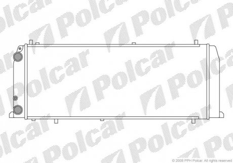 Радітор Audi 100 1.8 84- Polcar 131508A4 (фото 1)