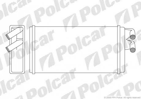 Радіатор пічки Polcar 1315N8-1 (фото 1)