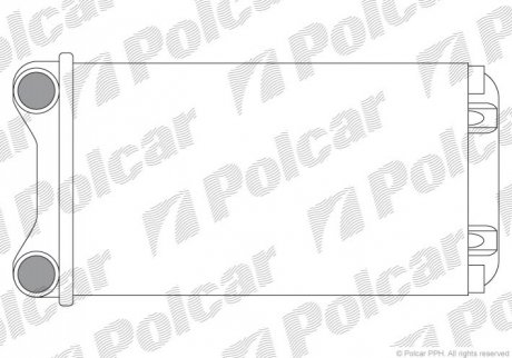 Радиатор печки Audi A4 01- Polcar 1325N8A1 (фото 1)