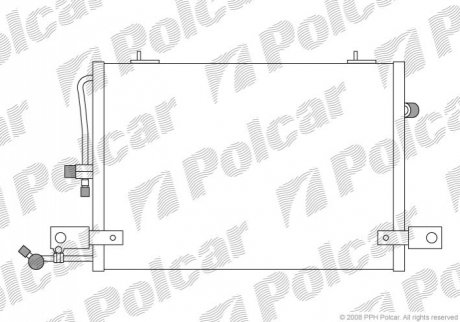 Радиатор кондиционера Polcar 1326K8C1S (фото 1)