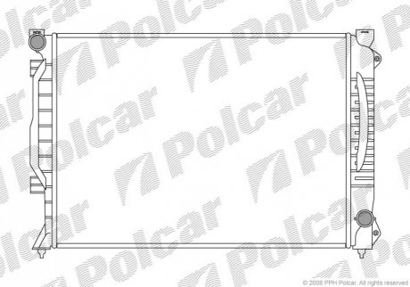 Радіатор охолоджування Audi A6 2.5D/2.7 97-05 Polcar 132708-1 (фото 1)