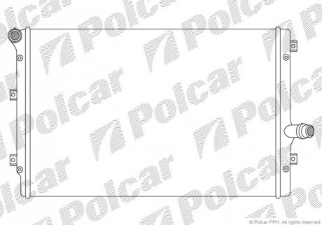 Основной радиатор VAG A3/Octavia/Caddy/Passat 1.6-2.0 TDI 10- 133108A4