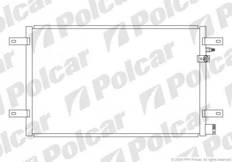 Радиатор кондиционера Polcar 1338K8C1 (фото 1)