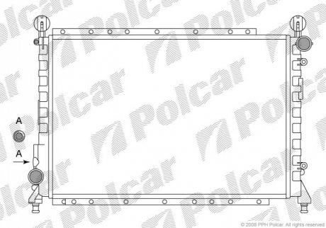 Радіатор охолодження Polcar 1402085 (фото 1)