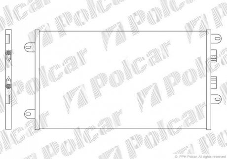 Радиатор кондиционера Polcar 1404K8C1 (фото 1)
