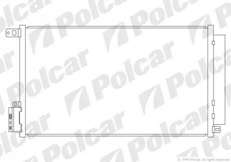 Радиатор кондиционера Polcar 1425K8C1 (фото 1)