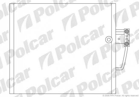 Радиатор кондиционера Polcar 2016K8C1 (фото 1)