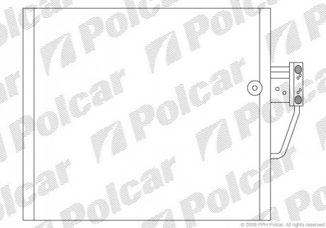 Радиатор кондиционера Polcar 2016K8C2 (фото 1)