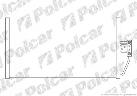 Радиатор кондиционера Polcar 2016K8C3 (фото 1)