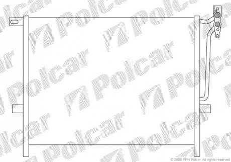 Радиатор кондиционера Polcar 2034K8C1 (фото 1)