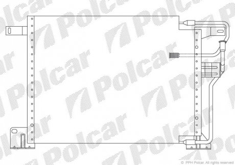 Радиатор кондиционера Polcar 2405K8B3 (фото 1)