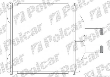Радиатор печки Polcar 2500N8-1 (фото 1)