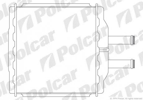 Радіатор пічки Polcar 2505N8-1 (фото 1)