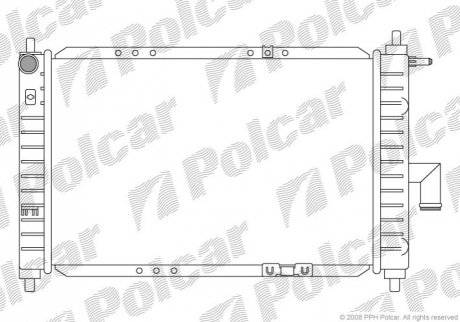 Радіатор охолодження Polcar 290208A3 (фото 1)