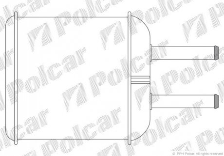 Радіатор пічки Polcar 2902N8A1 (фото 1)