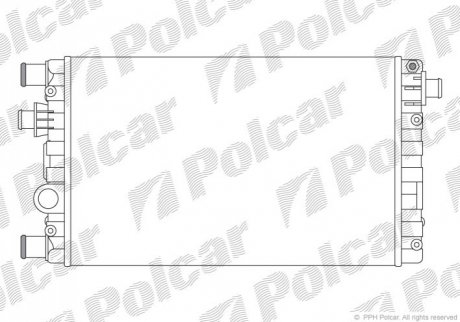 Радіатор охолодження Polcar 300208A1 (фото 1)