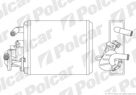 Радіатор пічки Polcar 3004N81 (фото 1)