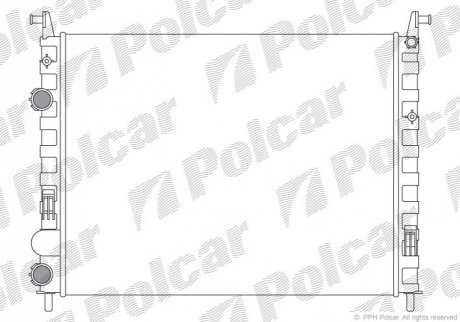 Радіатор двигуна Polcar 300508A5 (фото 1)