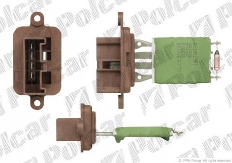 Резистор вентилятора Polcar 3005KST1 (фото 1)