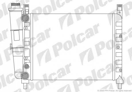 Радіатор охолодження Polcar 3016085 (фото 1)