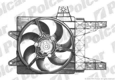 Вентилятор радіатора Polcar 301723W1 (фото 1)