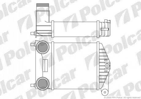 Радіатор інтеркулера Polcar 3017J81X (фото 1)