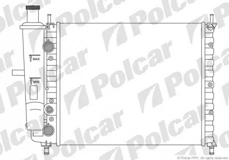 Радіатор охолодження Polcar 301808A1 (фото 1)