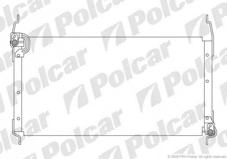 Радиатор кондиционера Polcar 3018K8B1 (фото 1)