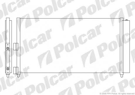 Радиатор кондиционера Polcar 3022K8C5 (фото 1)