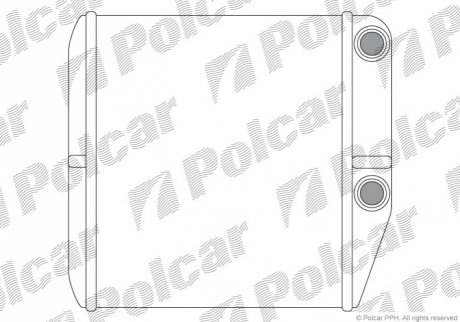 Радіатор пічки Polcar 3024N8-2 (фото 1)