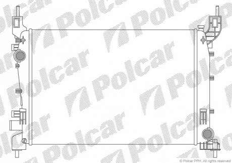 Радіатор охолодження Polcar 3025081 (фото 1)
