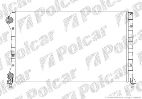 Радиатор основной Fiat Doblo 1.9D без -AC Polcar 304008-3 (фото 1)