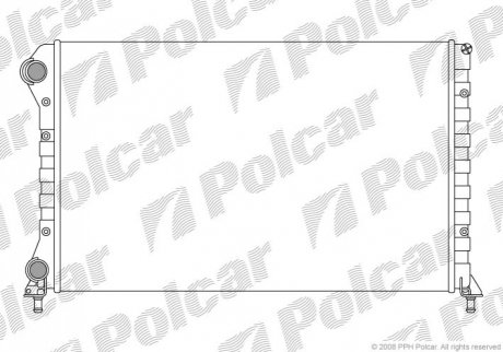 Радиатор двигателя Fiat Doblo 1,9 D 01- (+AC) 304008A4