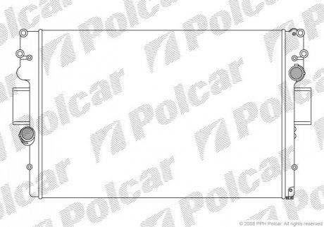 Радіатор охолоджування Iveco Dailly 2.3-3.0 D 02- Polcar 305208A5 (фото 1)