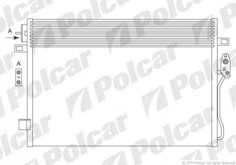 Радиатор кондиционера Polcar 3140K8C1 (фото 1)