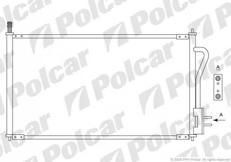 Радиатор кондиционера Polcar 3201K8C1 (фото 1)