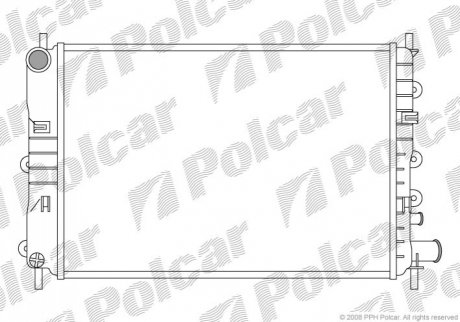 Радіатор охолодження Polcar 320608A3 (фото 1)