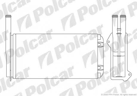 Радіатор пічки Polcar 3206N8-1 (фото 1)