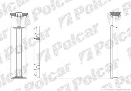 Радиатор печки Polcar 3216N8-2 (фото 1)