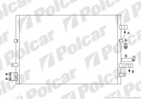 Радиатор кондиционера Polcar 3218K8C3 (фото 1)