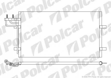 Радиатор кондиционера Polcar 3235K8C1 (фото 1)