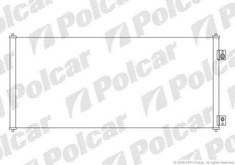 Радіатор кондиціонера Polcar 3247K8C1S (фото 1)