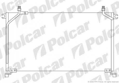 Радіатор кондиціонера Polcar 3250K8C2 (фото 1)