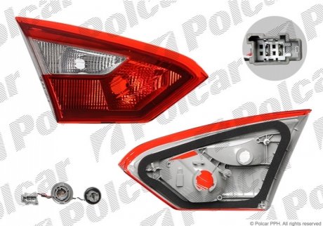 Задній ліхтар Ford: Focus 3 пок., (2011-2018) Polcar 32C1873T (фото 1)