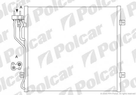 Радиатор кондиционера Polcar 3410K8C1 (фото 1)